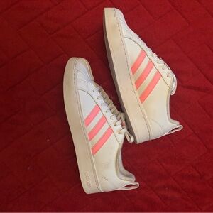 Adidas White and Pink Sneakers